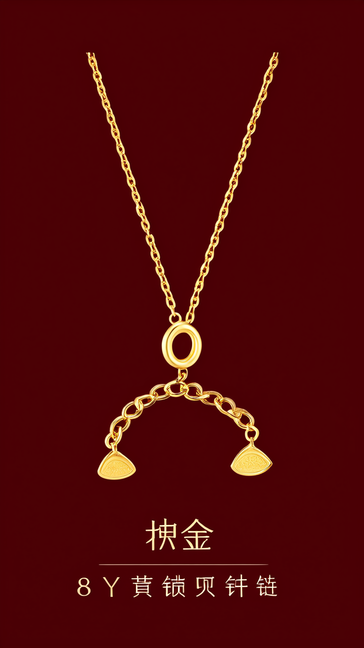 8克黄金项链图片